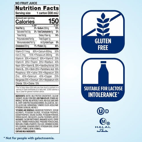 Ensure Max Protein Nutrition Shake Liquid, with 30g of Protein, 1g of Sugar, High Protein Shake, Creamy Peach, 11 fl