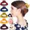 RC ROCHE ORNAMENT 6 Pcs Women's Firm Interlocking Claw Hair Clips - Tortoise Shell Plastic, Medium Classic