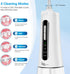 JNGOODS Cordless Water Dental Flosser, 300ml Rechargeable Oral Irrigator for Teeth, IPX7 Waterproof, 4 Modes, 4 Jet
