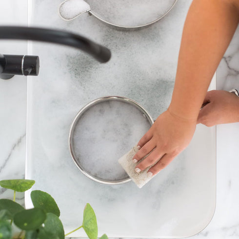Full Circle Beachy Clean Heavy Duty Scour Pads - Made with Coconut Shells, Plant-Based & Recycled Materials
