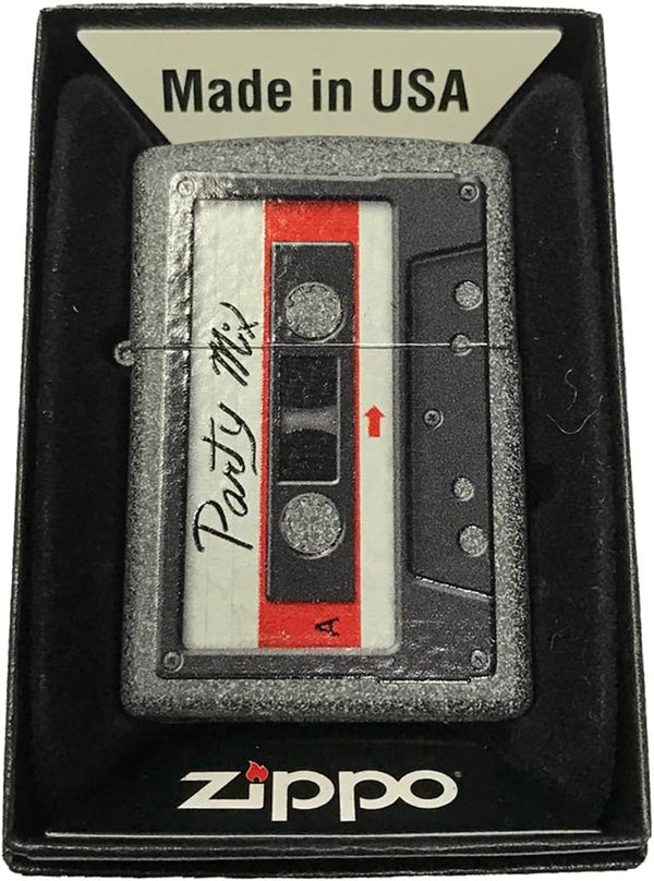 Awesome Party Mix Vintage Cassette Tape Zippo Custom Lighter - Iron Stone