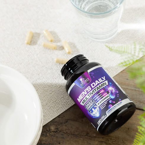 Premium Multivitamin for Men - Daily Support with Vitamins A, C, D, E, B12, Zinc, Calcium, Magnesium - 120 Capsules