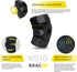 Bracoo Knee Support Brace for Men Women, Adjustable Compression Sleeve Wrap, Patellar Pad for Injury Recovery
