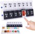 HRX Package Pill Organizer 2 Times a Day, Easy Fill & Open