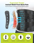 Back Brace for Men with 7 Stays, Adjustable Lumbar Support Belt for Pain Relief, Breathable Mesh Design for Scoliosis