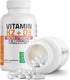 K2 (MK7) D3 10,000 120 MK-7 60 Bronson Vitamin with Extra Strength Supplement Bone Health Non-GMO Formula IU & mcg Easy