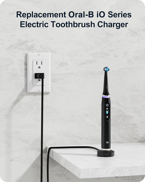 Magnetic Charger Replacement for Oral-B iO Series 7/8/9 Electric Toothbrush, Charging Base Compatible with Oral-B