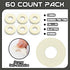 Felt Callus Pads for Feet, Adhesive Round Corn Cushions, Soft Bulk for Pain Relief, 60 Pcs