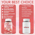 Sugar-Free Hydrolyzed Collagen Peptide Gummies, Extra Strength 1500mg Protein Type I, II, III, V, X with 5000mcg Biotin