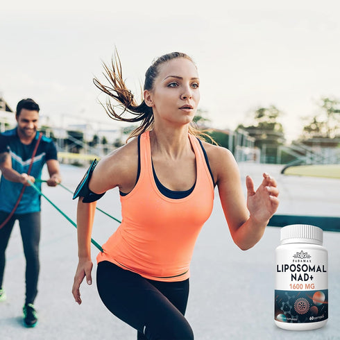 1600 mg Liposomal NAD Supplement - 98% Pure NAD+ for Aging Defense & Energy, 60 Softgels