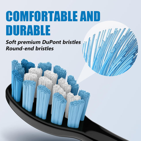Replacement Toothbrush Heads for Philips Sonicare, Compatible Snap-on Electric Tooth Brushes, 8 Pack Aseptic Packing