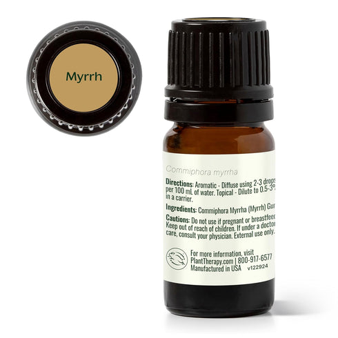 Plant Therapy Myrrh Essential Oil, 5 mL (1/6 oz), 100% Pure, Natural Aromatherapy