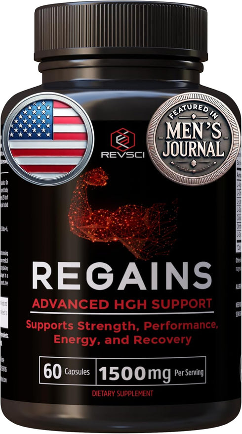HGH Supplements for Men & Women, Natural Anabolic Muscle Growth, 60 Protein Pills for Muscle Recovery