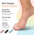 Hammer Hammertoe 4 Count ZenToes Toe Corrector for Women & Men - Reusable Fabric Buddy Wraps for Broken Toes