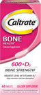 Caltrate 600 Plus D3 Calcium and Vitamin D Supplement Tablets, 60 Count, Bone Health