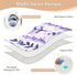 miaozhen 52" 34" Lavender Floral Extra Large Resuable Toddler Mattress Pads Soft Absorbent Baby Diaper Changing Pad
