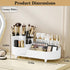 Rotating Makeup Organizer for Vanity | Large Spinning Makeup Storage with Brush Holder & Perfume Organizer