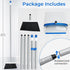 Broom and Dustpan Combo Set, 52" Upright Dust Pans with Long Handle Angle Broom for Home Cleaning