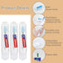 Packaged (5) Toothbrush and Toothpaste Travel, Individually with Storage Box, Foldable Storage, Toothbrush Travel Size