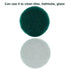 8 Pcs 5 Inch Round Scouring Pads, Hook and Loop Drill Scrubber Pads for Clean Polishing (Green)
