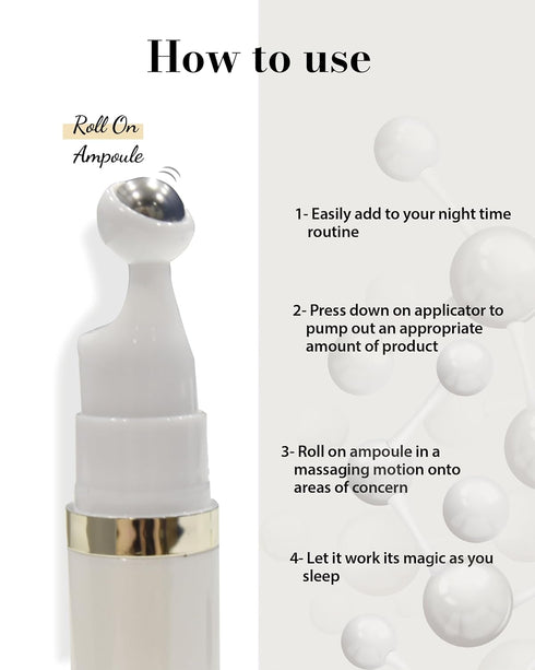 Mastic 6-Hours Ampoule Serum Stick, Derma Roller Type, 0.5 fl oz, for Even Skin Tone & Elasticity