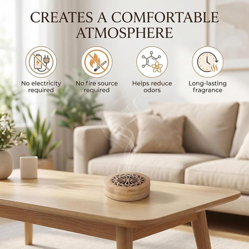 Xelsluthe Set Passive Essential Oil Diffuser Stone, Small Lava Rock Diffuser Aromatherapy Stone for Desk Office Home