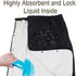 Large Cotton Wearable Incontinence Bed Pads Washable - Adult Diaper Skirt for Highly Absorbency - Washable Bed Mats