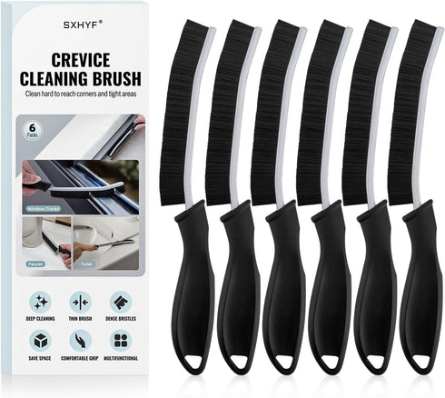 SXhyf Cleaning Brush - Hard Bristle Crevice Cleaning Brush, Multifunctional Gap Scrub