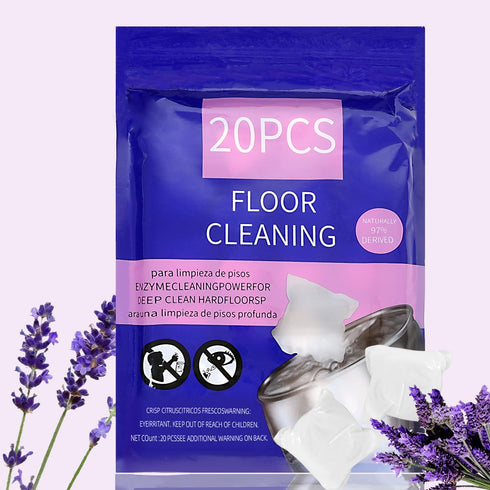 mewvine Natural Hard Floor Cleaner PACSS - Lavender Scent (20 Count) | Plant-Based