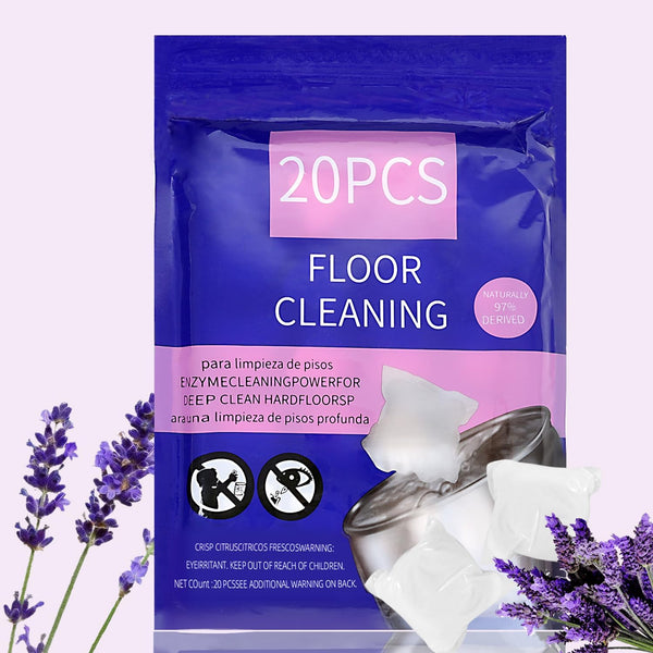 mewvine Natural Hard Floor Cleaner PACSS - Lavender Scent (20 Count) | Plant-Based