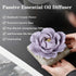 Iryanthos Ceramic Passive Essential Oil Diffuser, Aesthetic Desktop Handmade Flower & Concrete Base, Porcelain