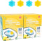 Simple Life Toilet Bowl Cleaner Gel | Fresh Flower Toilet Gel Stamp | Stops Limescale and Stains, 64 Stamps, Blue &