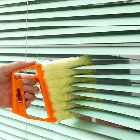2 Pcs Washable Blind Cleaner Tool - Mini Window Dusting Cleaner Brush for Venetian Blinds and Air Conditioner Duster