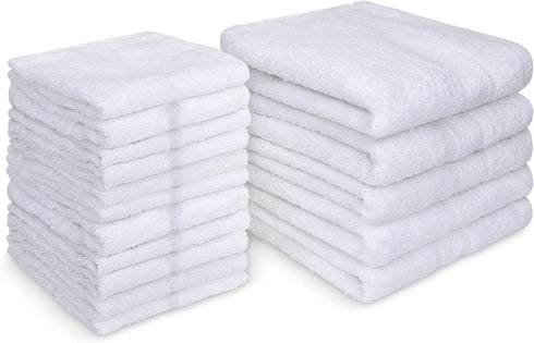 Nabob Wipers 10lb 12x12 Inches100% 10lb) Terry Rags Bulk White Towel Rag Multipurpose Cotton Cleaning Solution Super
