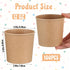 kenaeooe 100 12 oz Frozen Pcs Paper Ice Cream Cups, Disposable Leak-Resistant Dessert Bowls for Sundae, Yogurt, Soup