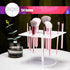 54 Holes Acrylic Brush Holder, Collapsible Makeup Brush Dryer Stand for Makeup Lovers (White)