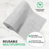 Pure Microfiber Reusable Paper Towel - Microfiber Cleaning Cloth Roll, Lint-Free, Non-Abrasive, Highly Absorbent
