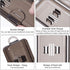 Yeeco Transparent Black Toothbrush Case 2 Packs, Portable Travel Size Holder for 2 Toothbrushes, 7.87 x 2.36 x 1.18