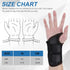 Wrist Brace for Carpal Tunnel, Night Sleep Support Splint with Compression Sleeve for Pain Relief (Left Hand, Black,