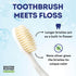 MOUTHWATCHERS Dr Plotkas Extra Soft Flossing Toothbrush, Manual Soft Toothbrush for Adults, Ultra Clean Toothbrush, Good for Sensitive Teeth and Gums, Multicolor - 6 Pack