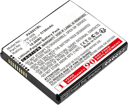 Nvobry YW-008 Battery Replacement for Pax A920 Pro Payment Terminal (5150mAh)