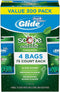 Glide Oral B Floss Picks Plus, Long Lasting Mint, 4 Pack of 75