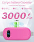 Portable Heating Pad for Cramps, Cordless Electric Fast Heating Pad for Back Pain Relief, 6 Heat & Massage Modes