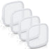 Weewooday 4 Pcs White Mesh Makeup Bag, Mini Portable Cosmetic Travel Toiletry Pouch with Zipper for Daily Accessories