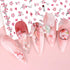 3D Pink Cherry Blossom Nail Art Stickers, Self-Adhesive Floral Designs, Spring Nail Art Supplies for Women