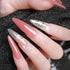 Press On Nails Set, 500pcs Long Stiletto Nail Tips, Clear Full Cover, Nail Kit with Case