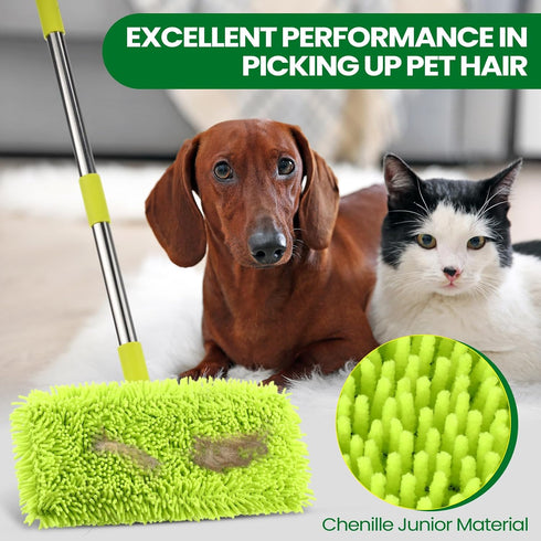 HunnmingRe 18 Pack Reusable Microfiber Mop Pads Refills Compatible with Swiffer Sweeper Dry Sweeping Cloths for Wet