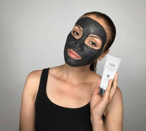 PÜR Beauty Downtown Detox - Detoxifying Black Lemon Face Mask, Helps Draw Out Impurities and Soothe Skin