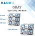 Disposable Grey Nitrile Gloves, 50 and 200 Count, Latex-Free Medical Gloves for Safety