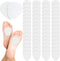 Jiuguva 60 Pack Metatarsal Foot Pads, Adhesive Cushions for Forefoot Support and Pain Relief (White)